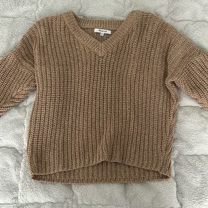 Madewell brown knit sweater